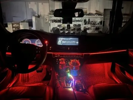 BMW F10 5시리즈 블루투스 RGB 엠비언트 시공! 다양한 컬러로 완성한 실내튜닝｜대구 구미 디지나인커스텀 / 구미, 대구