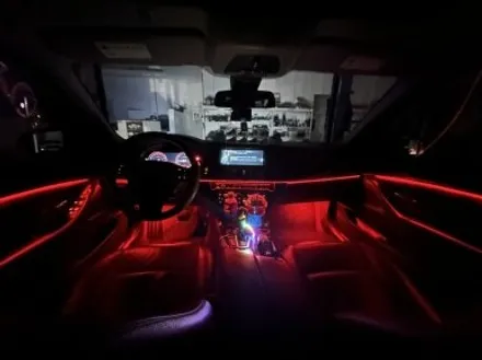 BMW F10 5시리즈 블루투스 RGB 엠비언트 시공! 다양한 컬러로 완성한 실내튜닝｜대구 구미 디지나인커스텀 / 구미, 대구