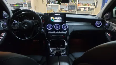 [구미디지나인커스텀] W205 벤츠 C클래스 1/2열  송풍구 LED, 부메스터 전동트위터 시공 / 구미, 대구