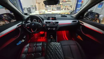 [구미디지나인커스텀] BMW X1 DMX비노출엠비언트, 1/2열 풋등 시공. TUNE BY DGCUSTOM / 구미, 대구