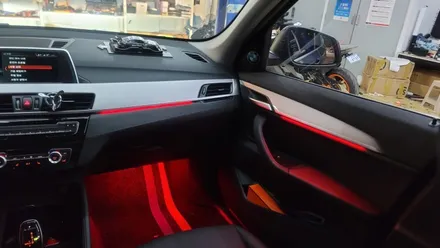 [구미디지나인커스텀] BMW X1 DMX비노출엠비언트, 1/2열 풋등 시공. TUNE BY DGCUSTOM / 구미, 대구