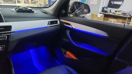 [구미디지나인커스텀] BMW X1 DMX비노출엠비언트, 1/2열 풋등 시공. TUNE BY DGCUSTOM / 구미, 대구