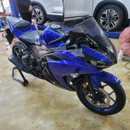 [구미디지나인커스텀]Yamaha R3(바이크) 아수라 전체 랩핑(+커스텀 데칼) / (+ SHOEI Z7 헬멧 랩핑) / 구미, 대구