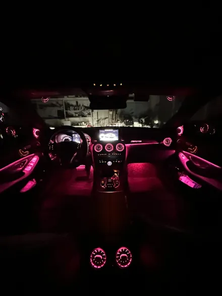 벤츠 W205 C클래스 엠비언트라이트 64색 광량업으로 더욱 화려한 실내를 만나보다 / 벤츠 / C-클래스 W205 / 구미, 대구