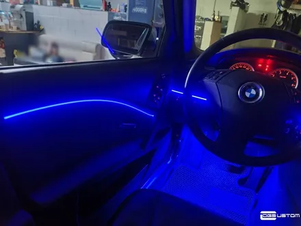 BMW E60 528i 엠비언트 라이트, 실내 전체 부분 랩핑(포인트 랩핑) By.구미 디지나인커스텀 / 구미, 대구