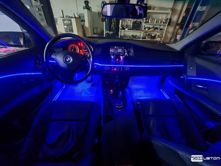 BMW E60 528i 엠비언트 라이트, 실내 전체 부분 랩핑(포인트 랩핑) By.구미 디지나인커스텀 / 구미, 대구