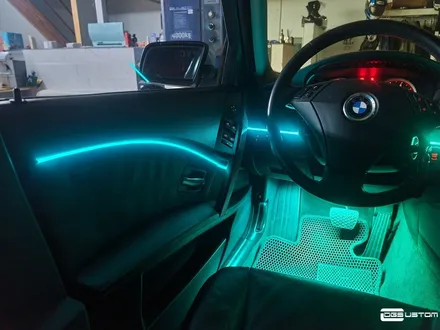 BMW E60 528i 엠비언트 라이트, 실내 전체 부분 랩핑(포인트 랩핑) By.구미 디지나인커스텀 / 구미, 대구