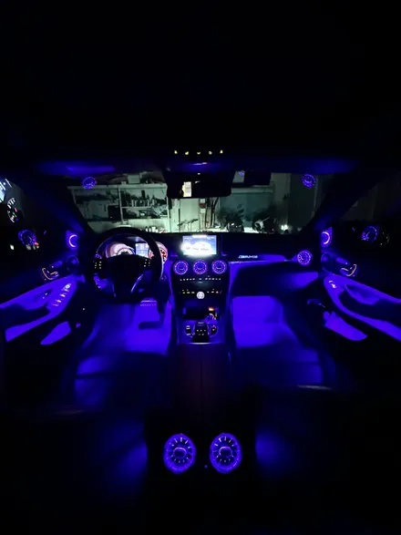 벤츠 W205 C클래스 엠비언트라이트 64색 광량업으로 더욱 화려한 실내를 만나보다 / 벤츠 / C-클래스 W205 / 구미, 대구