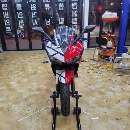 [구미디지나인커스텀]Yamaha R3(바이크) 아수라 전체 랩핑(+커스텀 데칼) / (+ SHOEI Z7 헬멧 랩핑) / 구미, 대구