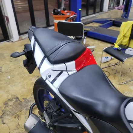 [구미디지나인커스텀]Yamaha R3(바이크) 아수라 전체 랩핑(+커스텀 데칼) / (+ SHOEI Z7 헬멧 랩핑) / 구미, 대구