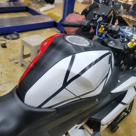 [구미디지나인커스텀]Yamaha R3(바이크) 아수라 전체 랩핑(+커스텀 데칼) / (+ SHOEI Z7 헬멧 랩핑) / 구미, 대구