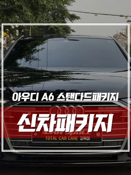 아우디 A6 신차패키지! 부위별로 고르는 티나인 썬팅 필름과 생활보호 PPF시공,가죽 코팅 유리막 코팅으로 마무리! / 서울 광진구, 중곡, 건대