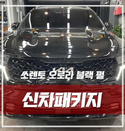 쏘렌토 오로라 블랙 펄｜스키드 플레이트 블랙랩핑, 신차검수&패키지 완벽하게 출고하는 법! / 서울 광진구, 중곡, 건대