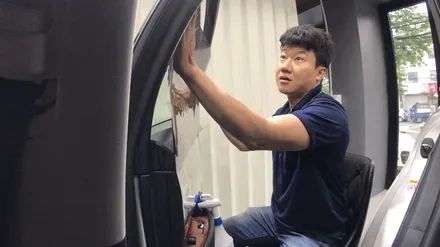썬팅이 돼있음에도 눈부시면 재시공이 답입니다! (렉서스ES350) / 서울 광진구, 중곡, 건대