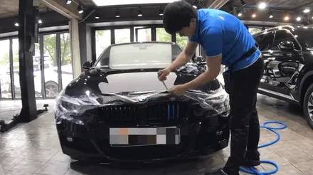 BMW 330I M스포츠팩 본네트 PPF 필름 시공기 / 서울 광진구, 중곡, 건대