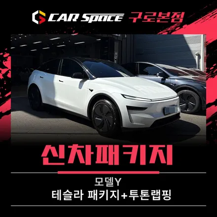 카스페이스 구로 모델Y 테슬라 신차패키지부터 투톤 랩핑까지 원스톱 진행 / 서울 구로 영등포