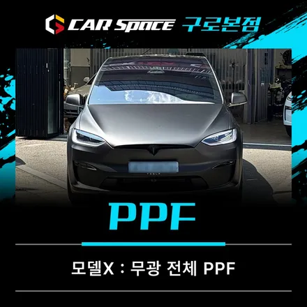 테슬라 전체PPF 모델X 다이아몬드 블랙 무광으로 완성한 후기 / 서울 구로 영등포