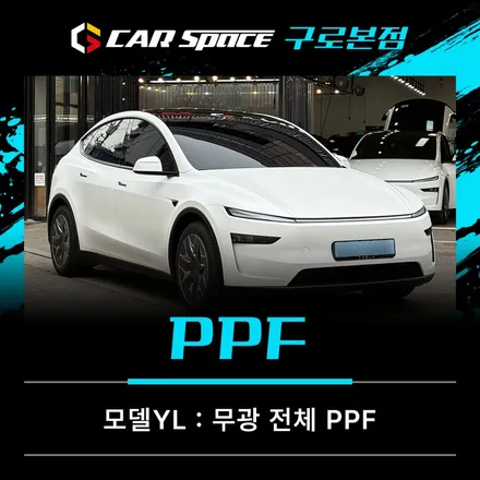 모델YL 무광PPF, 펄화이트에 시공하면 이런 느낌입니다 / 서울 구로 영등포