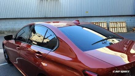 BMW 3시리즈 선셋오렌지에 추천하는 비반사 썬팅 / 서울 구로 영등포