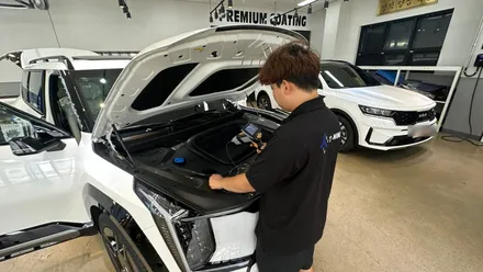 세련된 모습이 매력적인 EV9 화이트 신차검수 / 서울 구로 영등포