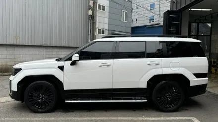 싼타페 하이브리드 화이트, 브이쿨XEV 깔끔한 썬팅 신차패키지 / 서울 구로 영등포