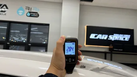 GV70 화이트 신차검수 재도장여부는 도막측정기로 점검해보세요 / 서울 구로 영등포