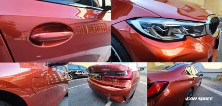 BMW 3시리즈 선셋오렌지에 추천하는 비반사 썬팅 / 서울 구로 영등포