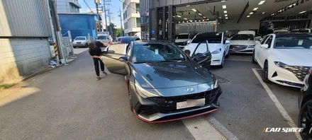 아반떼 N 아마존그레이 신차검수! 그런데 이제 카스페이스를 곁들인 / 서울 구로 영등포