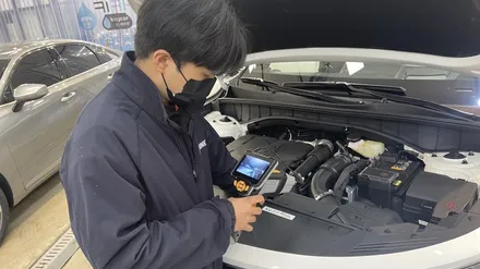 구로 카스페이스 본사의 전문 검수 기기를 활용한 쏘렌토 신차검수 / 서울 구로 영등포