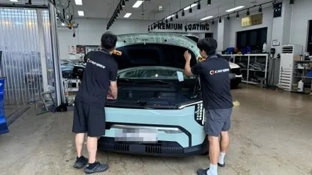 실물이 너무 예뻤던 EV3 어벤처린 그린 입고 모습 / 서울 구로 영등포
