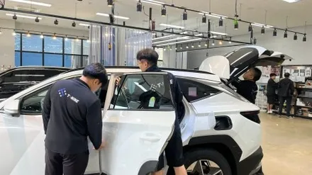 투싼 하이브리드 크리미화이트펄 신차검수 맛집! / 서울 구로 영등포