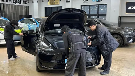 구로 테슬라 전문 시공샵 카스페이스에서 모델Y 블랙 신차검수 / 서울 구로 영등포