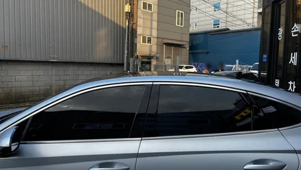 수정후 재입고된 쏘나타 무광 에어로실버매트 신차패키지 시공후기 / 서울 구로 영등포