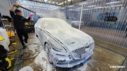 제네시스 G80 테즈먼블루, 8개월이 지난 작업 후기 / 서울 구로 영등포