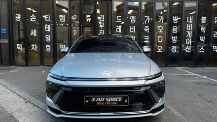 수정후 재입고된 쏘나타 무광 에어로실버매트 신차패키지 시공후기 / 서울 구로 영등포