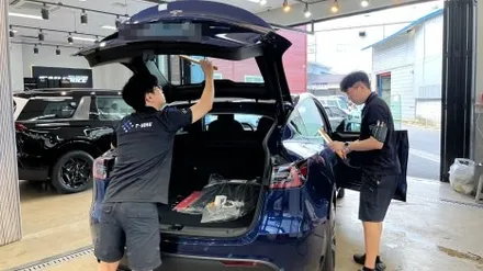 모델Y 딥블루 메탈릭, 테슬라 전문 업체에서 신차검수한 결과? / 서울 구로 영등포