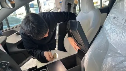 모델Y 주니퍼 글레시어 블루 신차검수, 테슬라 전문점에서 / 서울 구로 영등포
