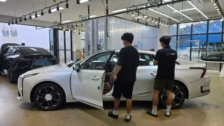 드디어 K8 페이스리프트 화이트 매장 입고! 신차검수 결과는? / 서울 구로 영등포