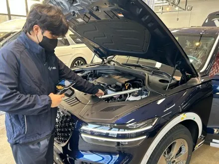 제네시스 GV70 카프리블루 섬세했던 신차검수 현장 / 서울 구로 영등포