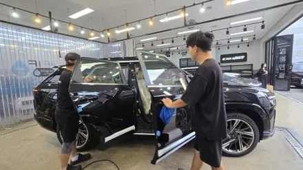 KGM 액티언 스페이스 블랙 신차검수 단차와 볼펜 자국이.. / 서울 구로 영등포