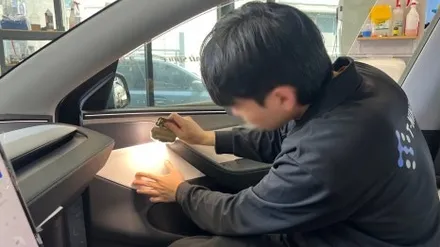 모델Y 주니퍼 글레시어 블루 신차검수, 테슬라 전문점에서 / 서울 구로 영등포