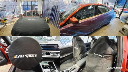 BMW 3시리즈 선셋오렌지에 추천하는 비반사 썬팅 / 서울 구로 영등포