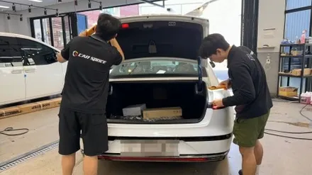 그랜저 GN7 하이브리드 세레니티 화이트펄 단차 발견! / 서울 구로 영등포