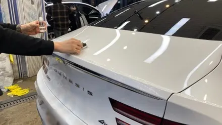 G80 우유니 화이트 페이스리프트 신차패키지 PPF, 썬팅 시공현장 / 서울 구로 영등포