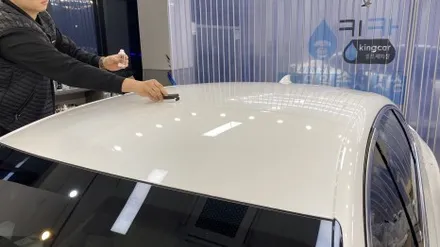 G80 우유니 화이트 페이스리프트 신차패키지 PPF, 썬팅 시공현장 / 서울 구로 영등포