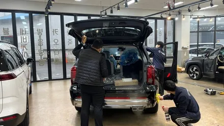 오묘한 컬러감, 팰리세이드 로버스트 에메랄드 펄 신차검수 / 서울 구로 영등포