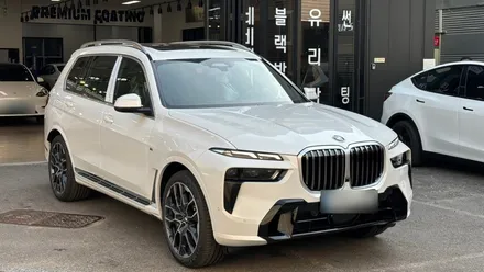 bmw X7 신차검수 중 사이드스텝 찍힘, 유리기스 발견! / 서울 구로 영등포