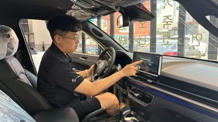 매력적인 컬러 렉스턴스포츠칸 샌드베이지 신차검수 인수결정! / 서울 구로 영등포