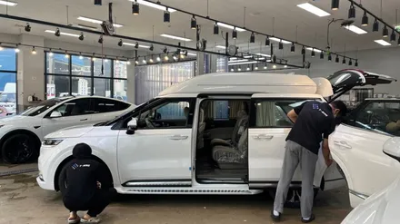 카니발 하이리무진 신차검수, 넓은만큼 꼼꼼하게. / 서울 구로 영등포