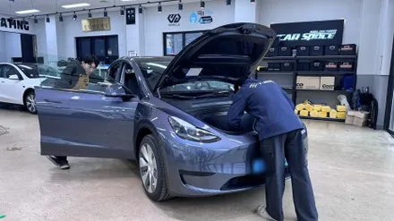 모델Y 미드나잇실버 신차검수 도장면, 실내 등 품질 이상 무!! / 서울 구로 영등포